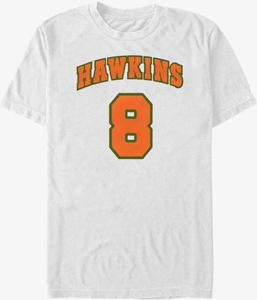 Queens Netflix Stranger Things - Hawkins Eight Unisex T-Shirt White