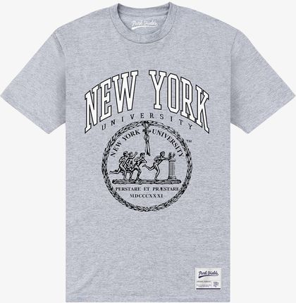 Queens Park Agencies - New York University Crest Unisex T-Shirt Sport Grey