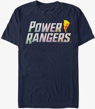 Queens Hasbro Vault Power Rangers - Power 3D Logo Unisex T-Shirt Navy Blue