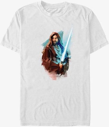 Queens Star Wars Obi-Wan - Kenobi Paint Unisex T-Shirt White