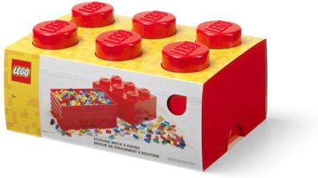 Lego Classic 40000800 Pojemnik Klocek Brick 6 Czerwony