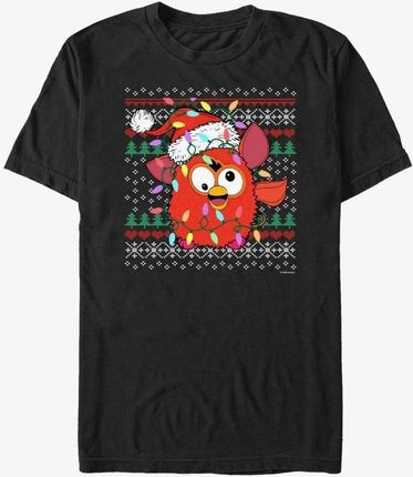 Queens Hasbro Vault Furby - Christmas lights Unisex T-Shirt Black