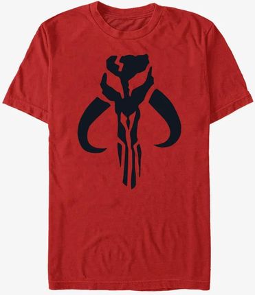 Queens Star Wars: The Mandalorian - Simple Symbol Unisex T-Shirt Red