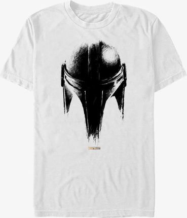 Queens Star Wars: The Mandalorian - Sketch Helm Unisex T-Shirt White