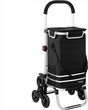 Wózek na zakupy 3w1 torba na kółkach składana wózek transportowy czarny
