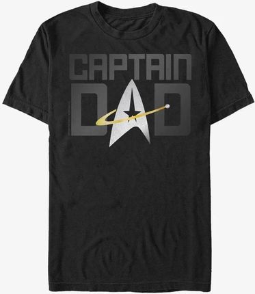 Queens Paramount Star Trek: The Next Generation - Captain Dad Unisex T-Shirt Black