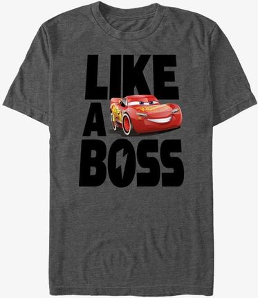 Queens Pixar Cars 3 - Boss McQueen Unisex T-Shirt Dark Heather Grey