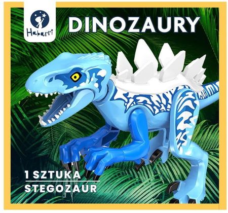 Habarri Klocki Dinozaur Duży Niebieski Stegozaur