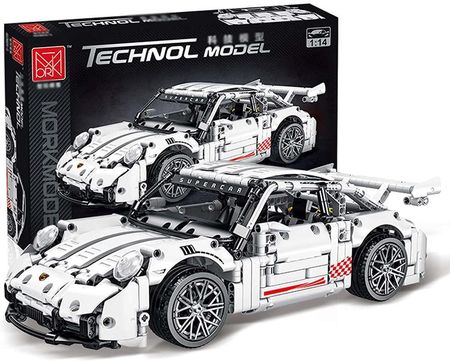 Mork Klocki Technic Sportowe Porsche Gt Auto Biały