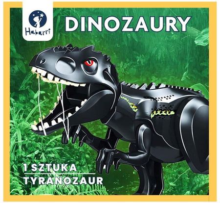 Habarri Klocki Dinozaur Duży Czarny Tyranozaur