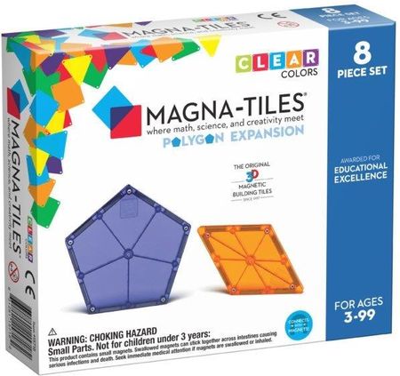 Magna-Tiles Klocki Magnetyczne Polygons 8El. Magna Tiles