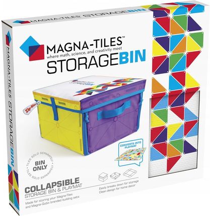 Magna-Tiles Pojemnik Na Klocki Magnetyczne Z Interaktywną Matą Do Zabawy Storage Bin & Mat Magna Tiles