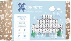 Connetix Klocki Magnetyczne Clear Rectangle Pack 12El.