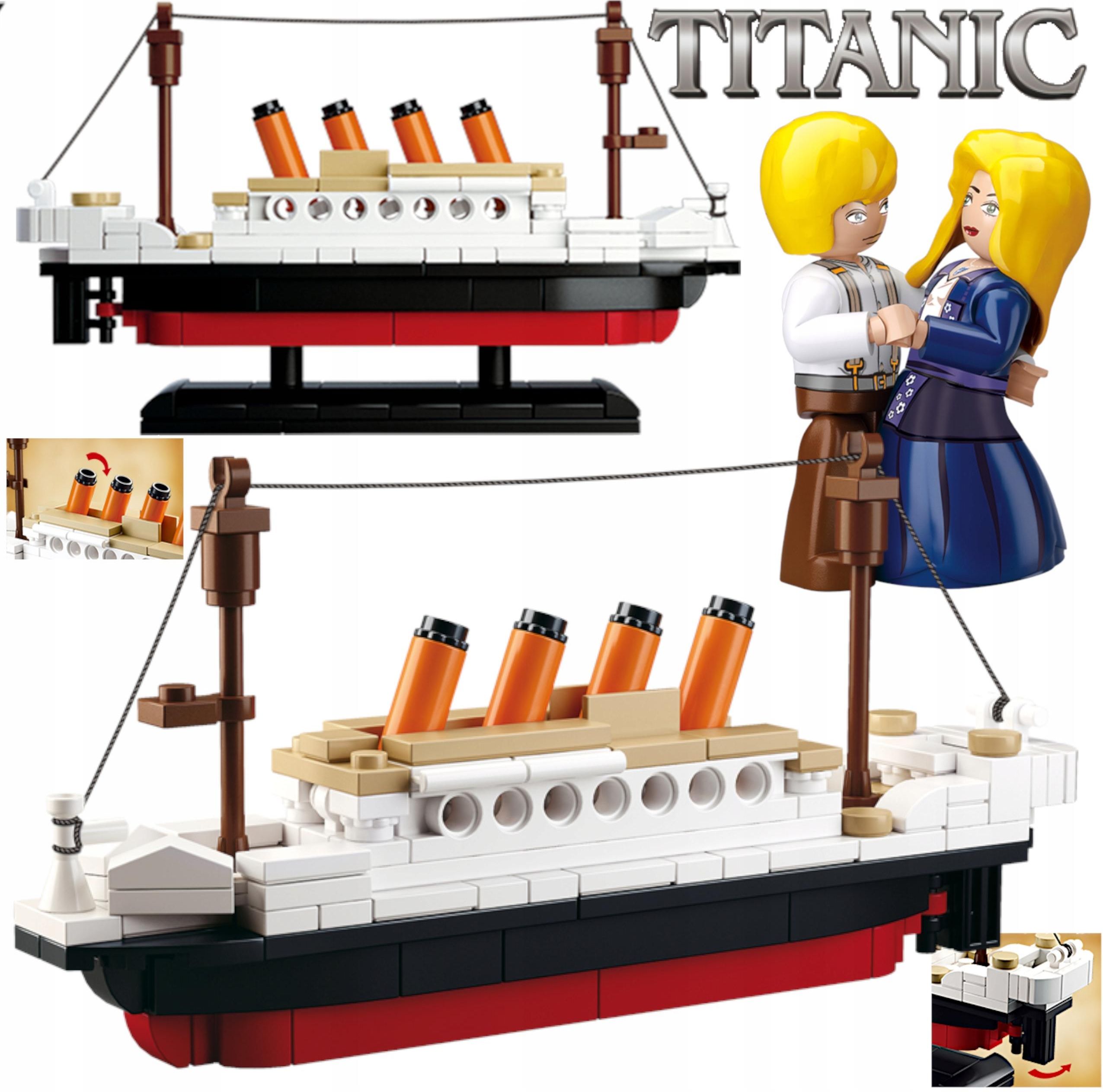 Set Mattoncini Sluban Titanic - Scegli Tra Piccolo 194 Pezzi O Grande 1012 Pezzi - Foto 2