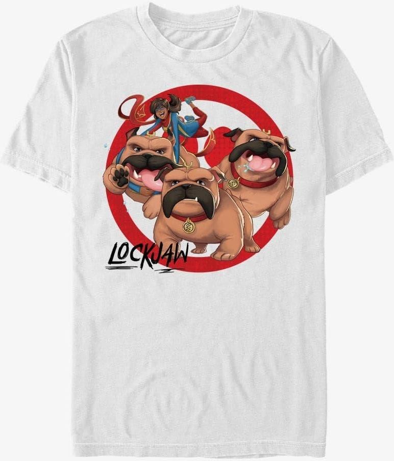 Queens Marvel Lockjaw Unisex TShirt White Ceny i opinie Ceneo.pl