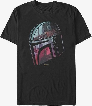 Queens Star Wars: Mandalorian - Helmet Explanation Unisex T-Shirt Black