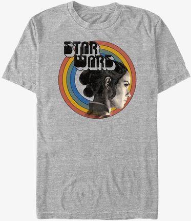 Queens Star Wars: The Rise Of Skywalker - Vintage Rey Rainbow white KTS Unisex T-Shirt Heather Grey