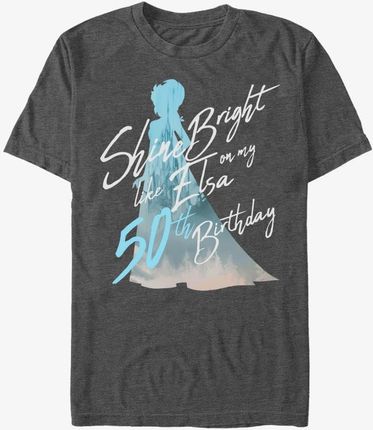 Queens Disney Frozen - Birthday Queen Fifty Unisex T-Shirt Dark Heather Grey