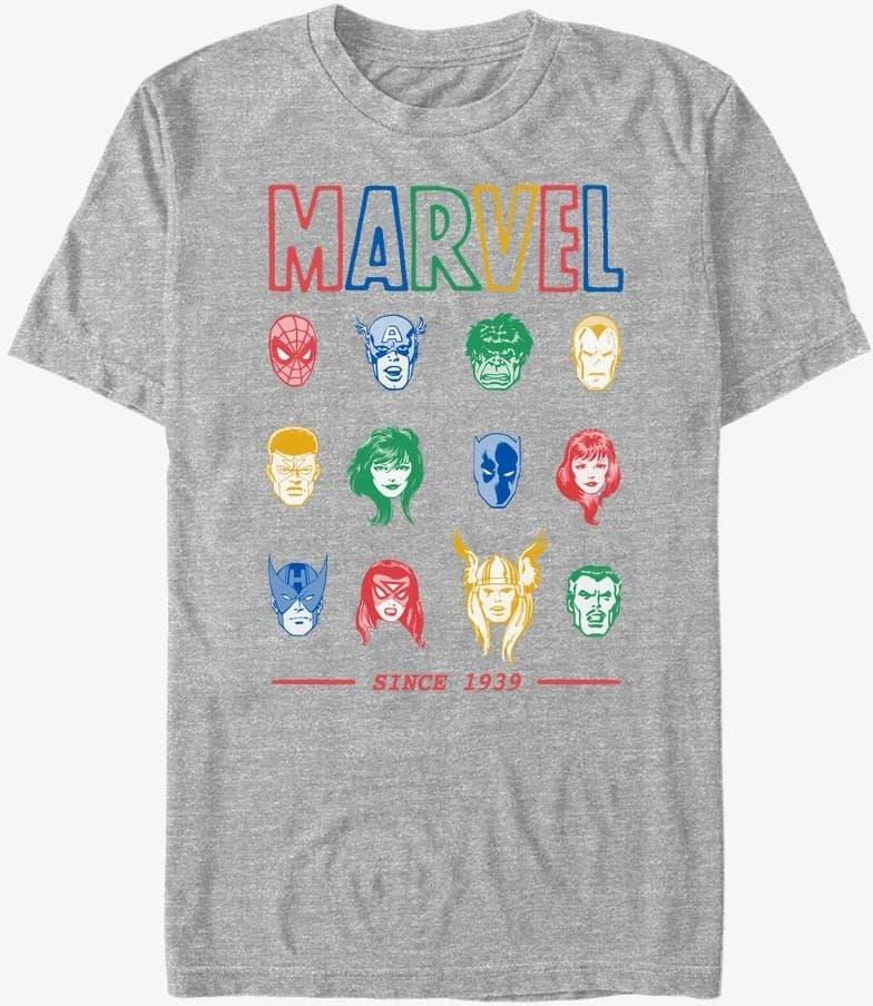 Maglietta Marvel Avengers Spider-Man Donna - Grigio Melange, Maniche Arrotolate, XL, Cotone Organico - 4