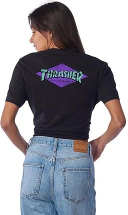 koszulka SANTA CRUZ - Thrasher Diamond Dot S/S Boyfriend T-Shirt Womens Santa Cruz Black (146590) ro