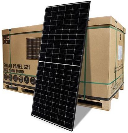 Panel solarny G21 MCS LINUO SOLAR 450W mono, czarna ramka - paleta 31 sztuk, cena za sztukę
