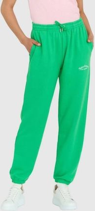 JUICY COUTURE Zielone spodnie damskie wendy recycled z haftowanym logo