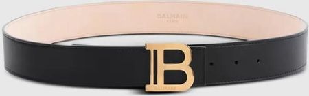 BALMAIN Pasek damski skórzany czarny 4cm B-Belt