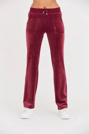 JUICY COUTURE Bordowe spodnie dresowe Del Ray Pocket Pant