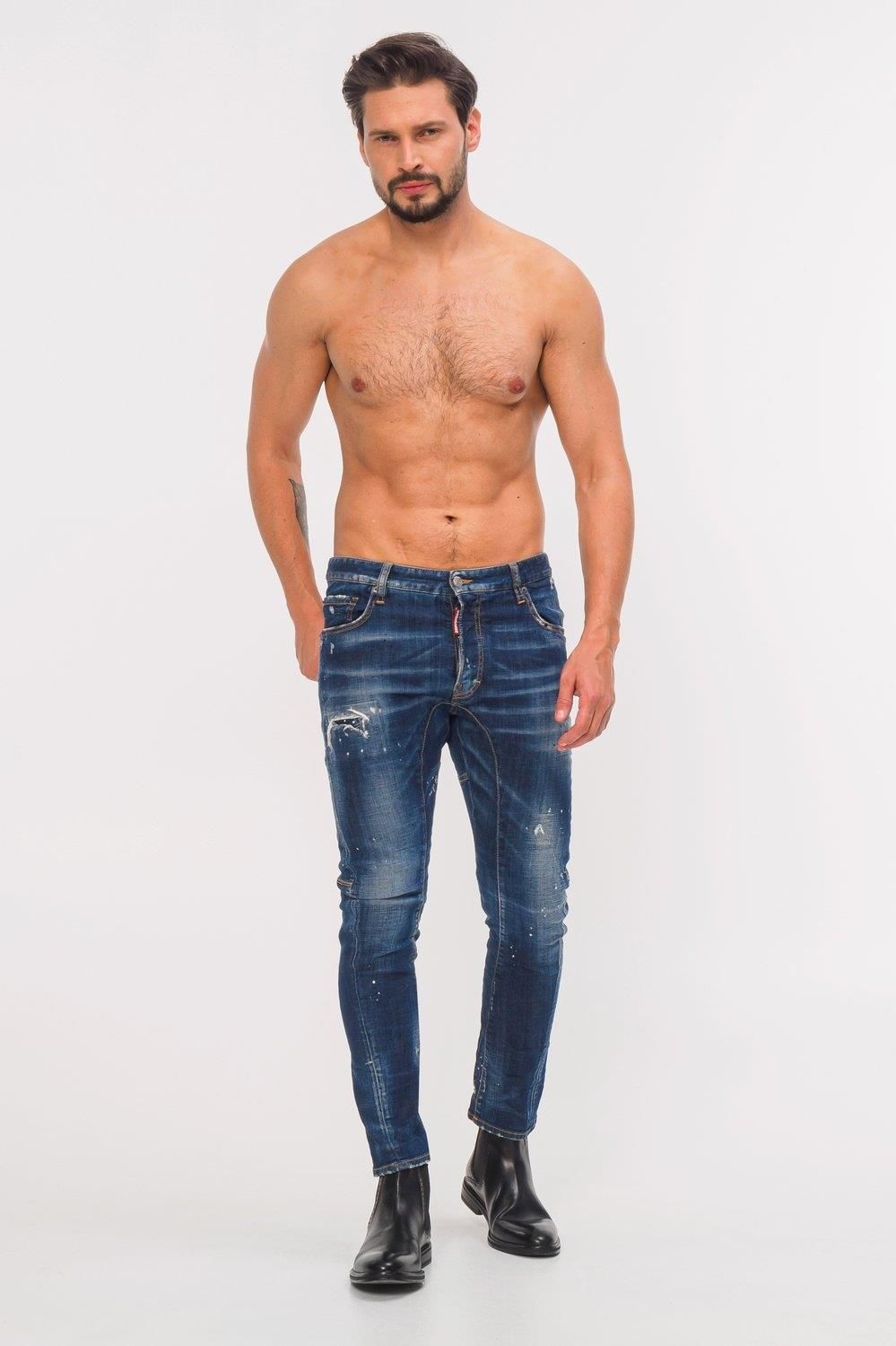 DSQUARED2 LEATHER BIKER JEAN サイズ48 DSQUARED2 Leather Biker Jacket | Black | FARFETCH PL