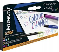 Zdjęcie Bic Pisaki 2 Stronne 6 Kolorów 3 Kolory Intensity Pastelowe 503895 - Gniezno