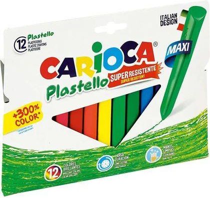 Amos Kredki Świecowe Jumbo Plastello Carioca12 Kolorów 42671
