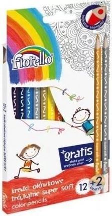 Fiorello Kredki Super Soft 12 Kolorów + 2 Gratis