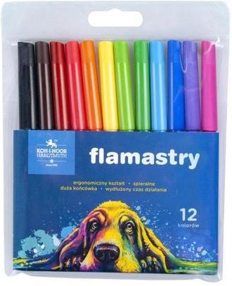 Koh-I-Noor Flamastry 7710/2Ab 12 Kolorów Pies