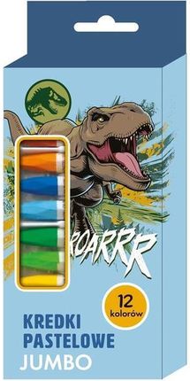 Beniamin Kredki Pastelowe Jumbo 12 Kolorów Jurassic Park