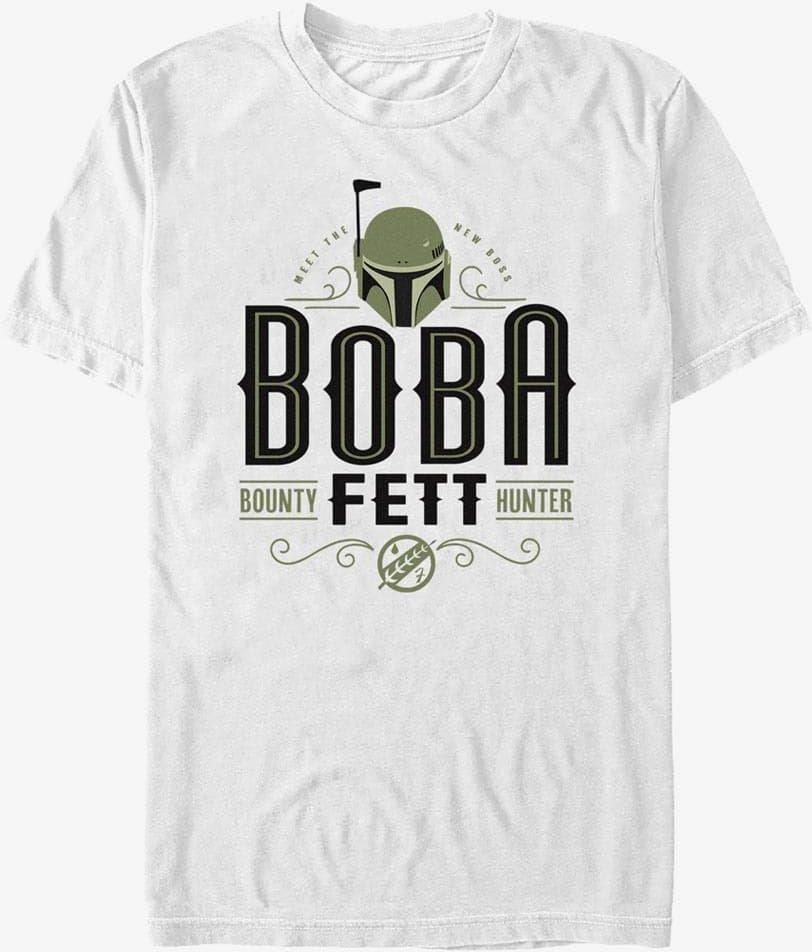 Queens Star Wars Book Of Boba Fett Boba Fett Bounty Hunter Unisex T Shirt White Ceny I 3562