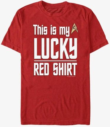 Queens Paramount Star Trek - Lucky Red Shirt Unisex T-Shirt Red