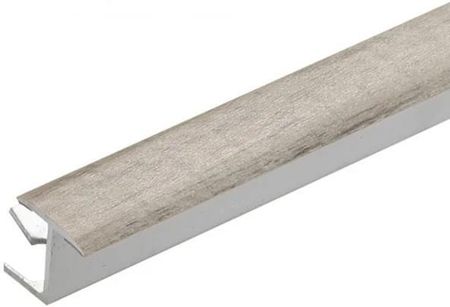 Profil dylatacyjny do glazury do łuków aluminium laminat CEZAR 15mm 2,5m Dąb Avero