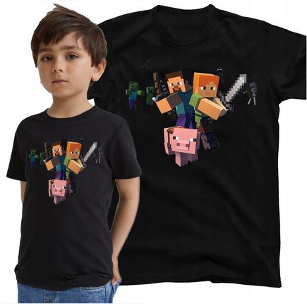 Koszulka Dziecięca Minecraft Bajkowe 7-8 Y4