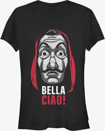 Queens Netflix Money Heist - Bella Ciao Mask Women's T-Shirt Black