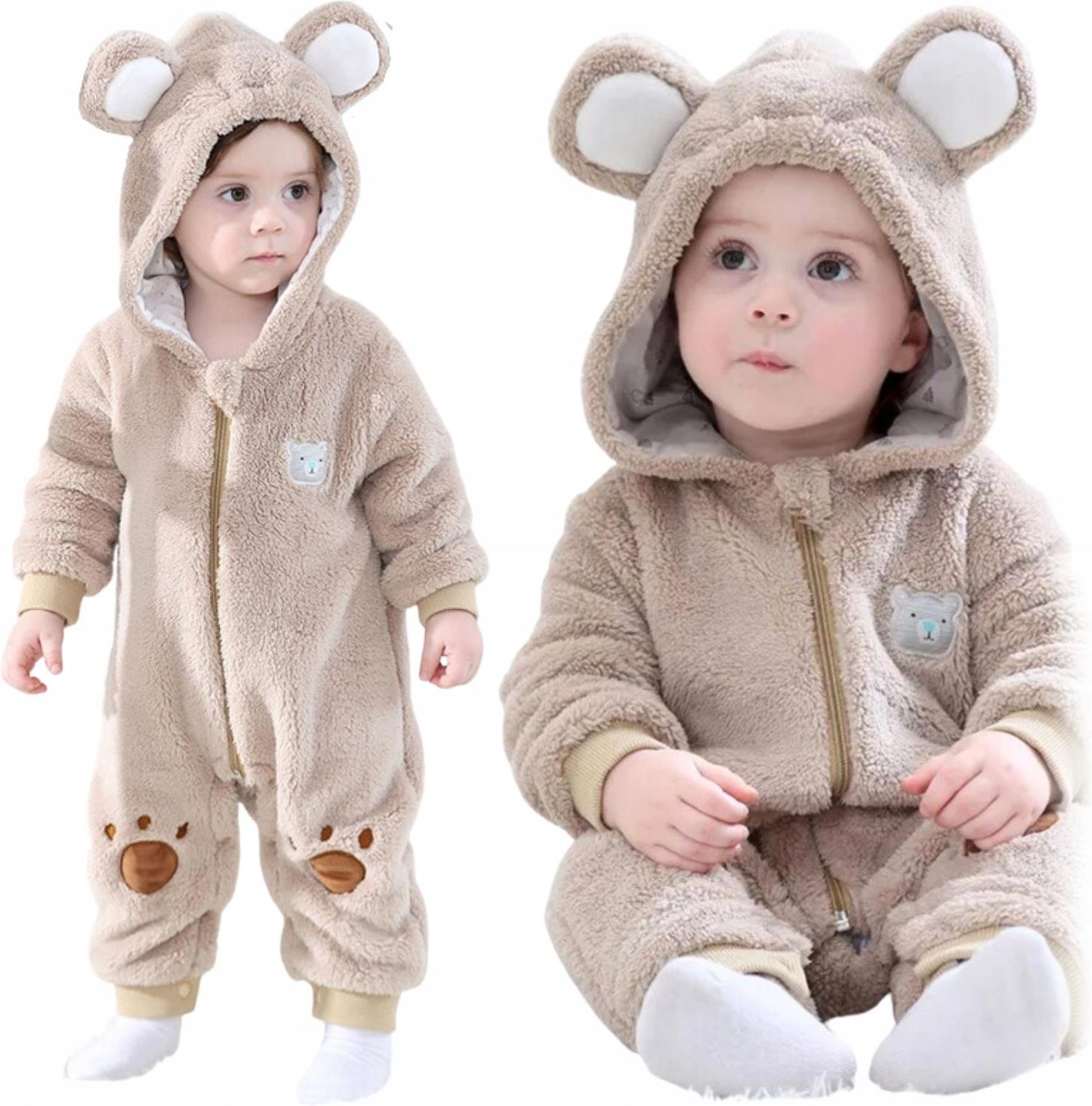 Jednoczęściowa Piżama Miś Kigurumi Onesie Dzieci Śpioszki Kombinezon ...