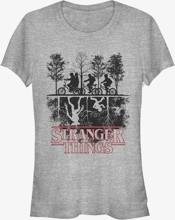 Queens Netflix Stranger Things - Upside down Women's T-Shirt Heather Grey