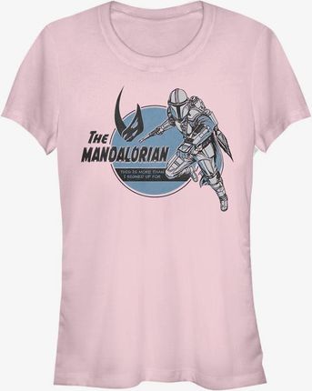 Queens Star Wars: The Mandalorian - Mando Jetpack Women's T-Shirt Light Pink