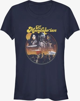 Queens Star Wars: The Mandalorian - Razor Crew Women's T-Shirt Navy Blue
