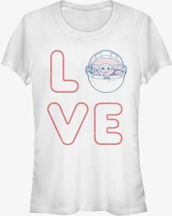 Queens Star Wars: The Mandalorian - LOVE STACKED Women's T-Shirt White