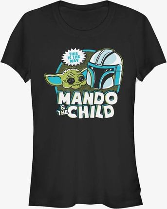 Queens Star Wars: The Mandalorian - Satruday Cartoon Women's T-Shirt Black