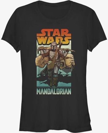 Queens Star Wars: The Mandalorian - Mando on Foot Women's T-Shirt Black