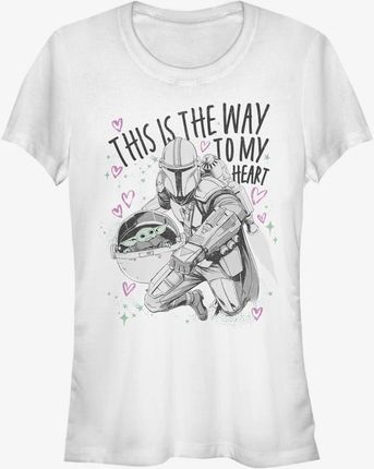 Queens Star Wars: The Mandalorian - Way to My Heart Women's T-Shirt White