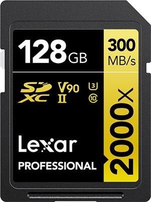 Lexar SDXC 128GB Professional 2000x UHS-II U3 ( 260/300 MB/s ) + czytnik LRW450 (LSD2000128GBNNNG)