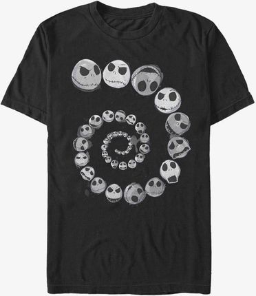 Queens Disney Classics Nightmare Before Christmas - Jack Emotions Spiral Unisex T-Shirt Black