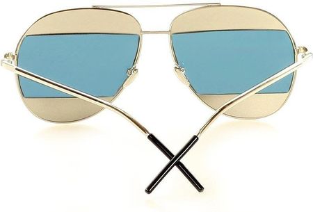 Nowoczesne okulary przeciwsłoneczne pilotki MAZZINI AVIATOR SPLIT błękit